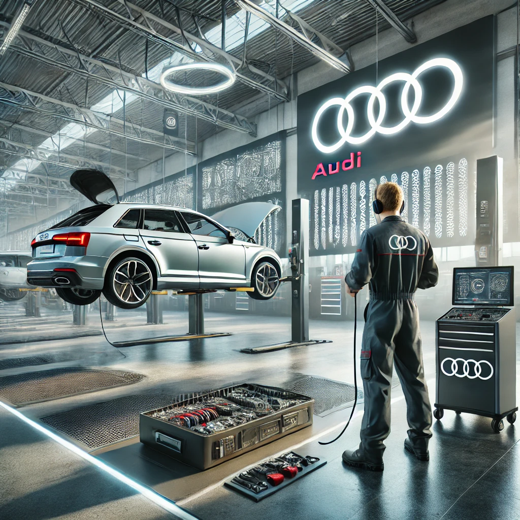 Mechanic Nation Audi service technician at work