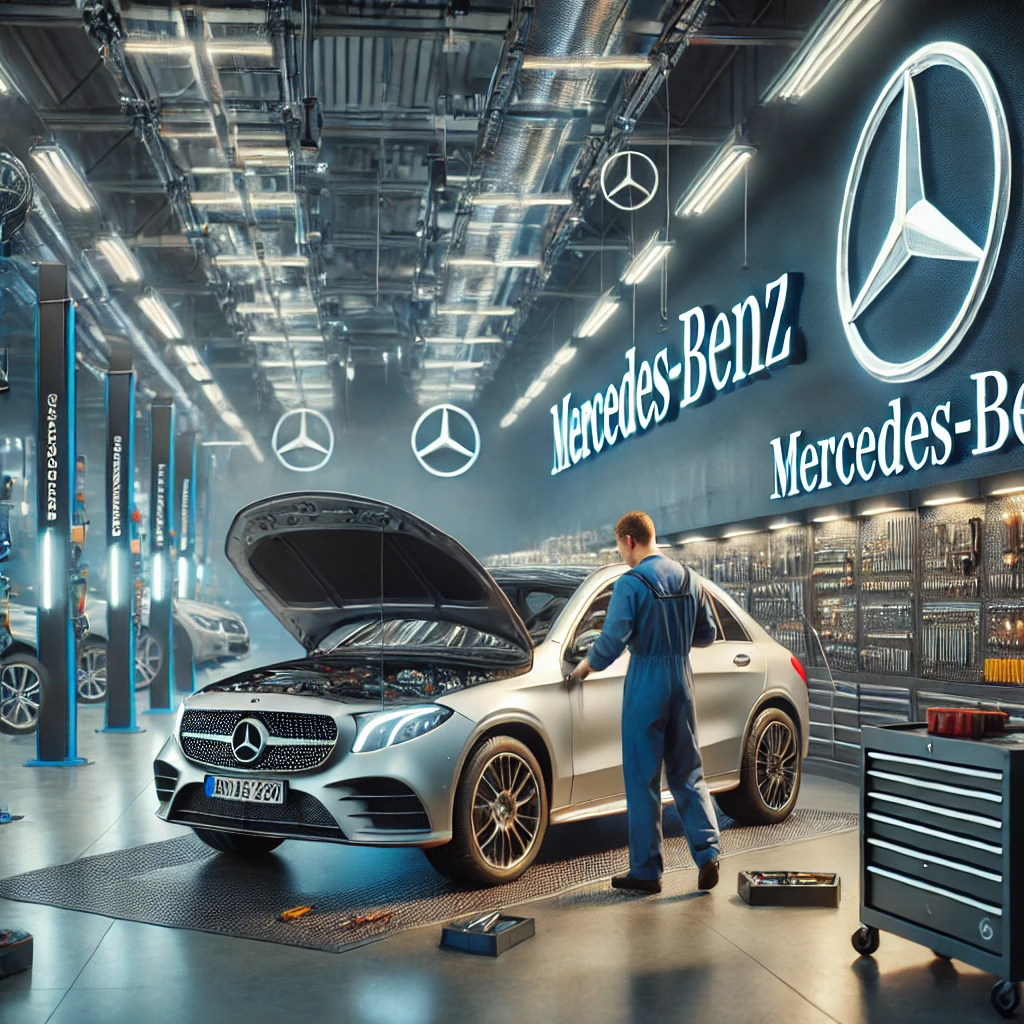 Mechanic Nation Mercedes-Benz service technician at work