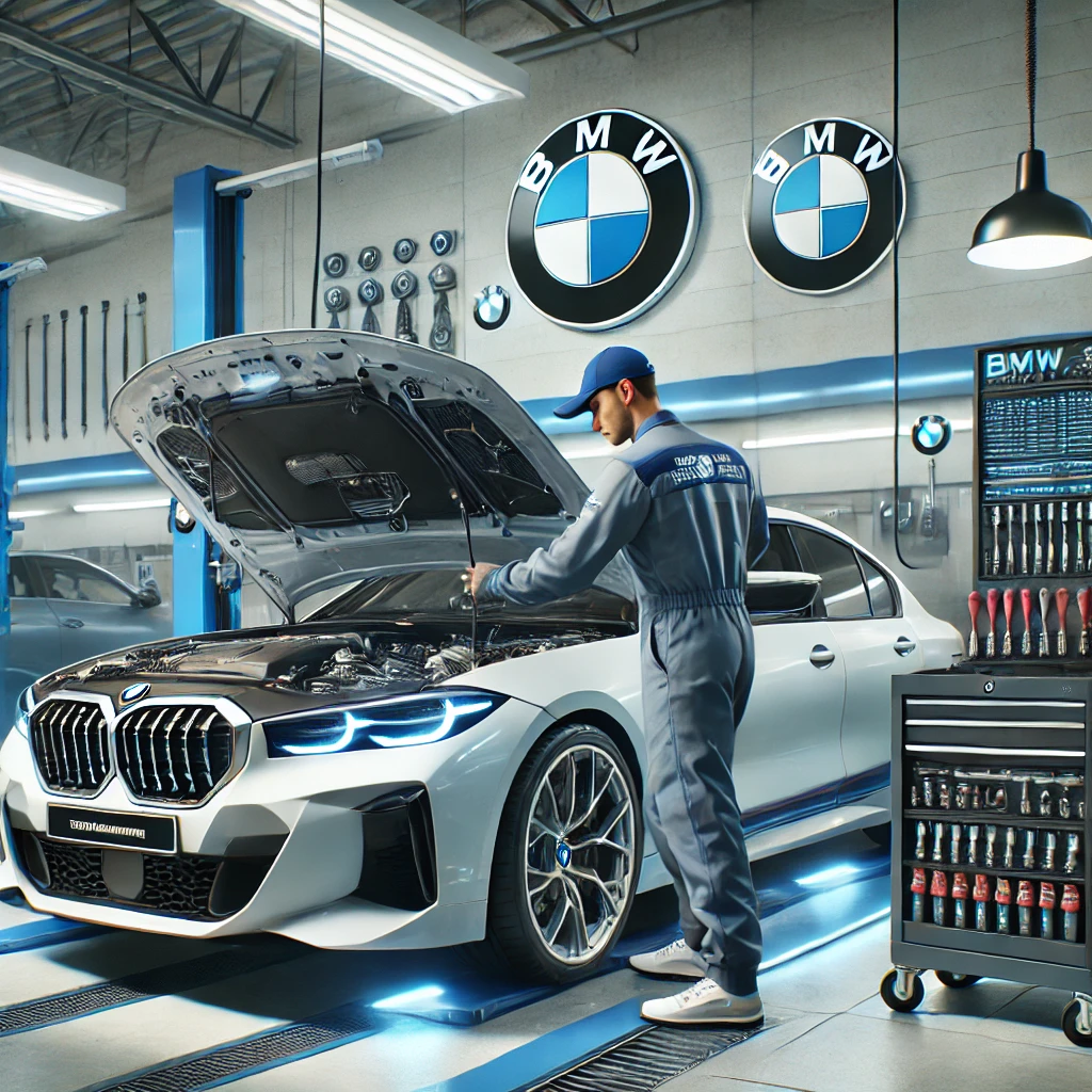 Mechanic Nation BMW service technician at work