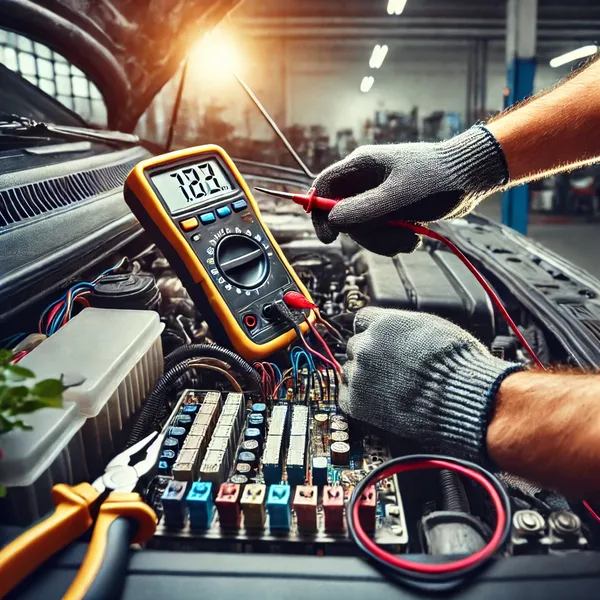 Mechanic Nation electrical diagnostics technician at work