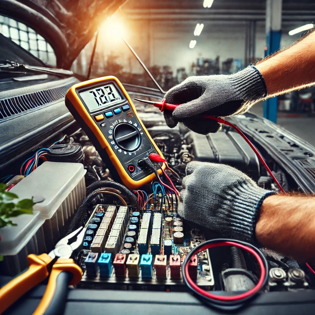 Mechanic Nation electrical diagnostics technician at work