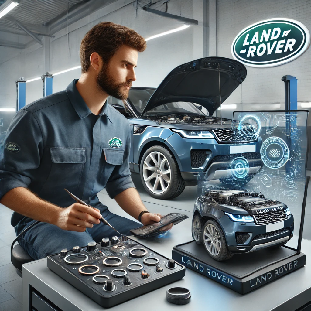 Mechanic Nation Land Rover service technician at work
