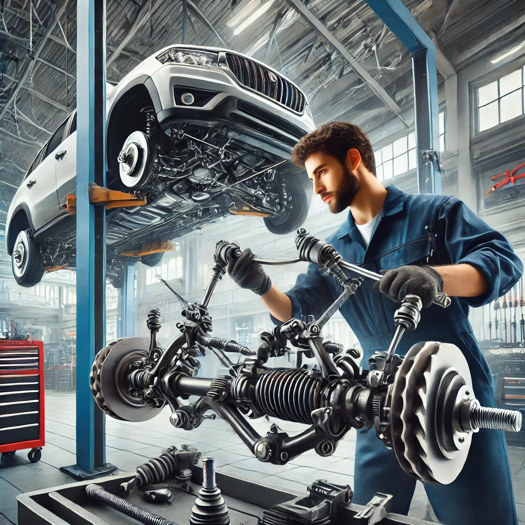 Mechanic Nation steering system overhaul in progress