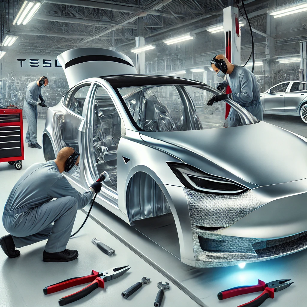 Mechanic Nation Tesla auto body repair