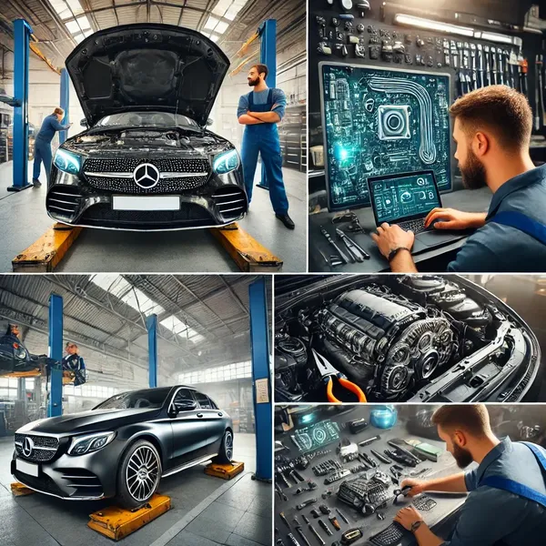 Mechanic Nation Mercedes-Benz service technician at work
