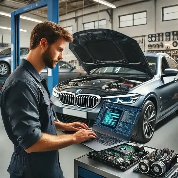 Mechanic Nation BMW service technician at work