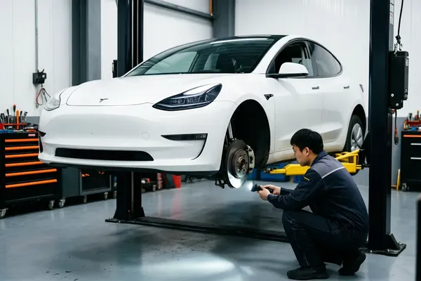Mechanic Nation Tesla Model 3 and Model Y brake caliper and rotor service