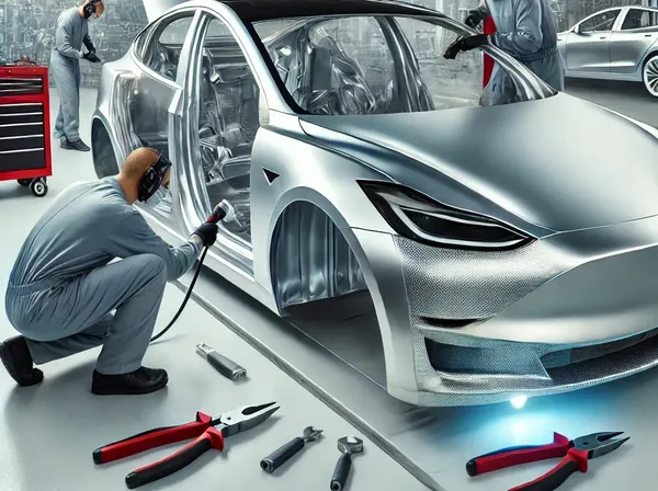 Mechanic Nation Tesla auto body repair